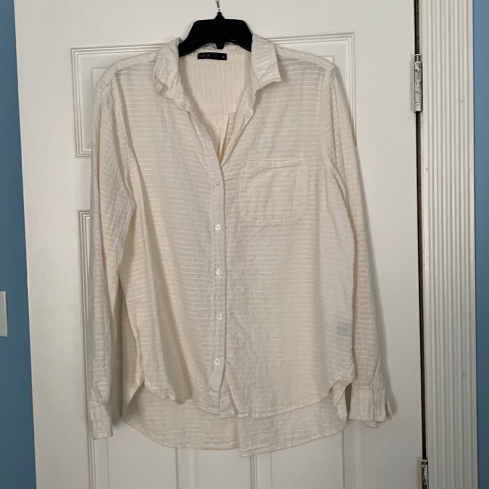 Womens long sleeve button down